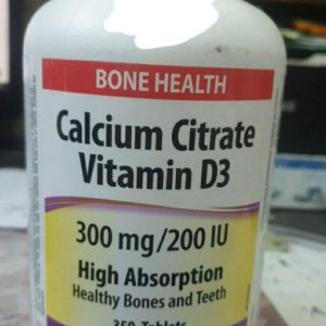 کلسیم سیترات و ویتامین دی وبر نچرالز 350 عدد Webber Calcium Citrate Vitamin D3