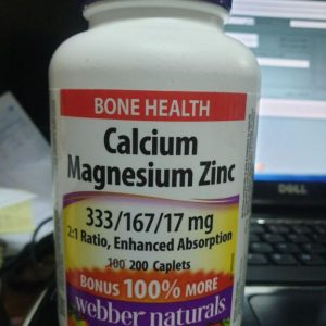 کلسیم منیزیم زینک وبر نچرالز 200 عدد Webber Calcium Magnesium Zinc