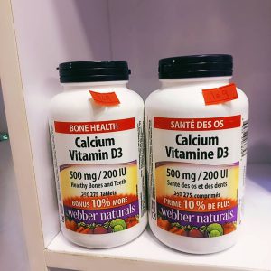 کلسیم ویتامین دی وبر نچرالز Webber Calcium Vitamin D3 500mg/200IU