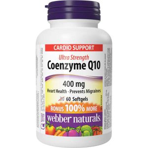 اولترا استرنگ کوآنزیم کیوتن وبر نچرالز 60 عدد Webber Naturals Coenzym Q10