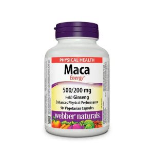 ماکا وبر نچرالز 90 عدد Webber Naturals Maca Energy حاوی جینسینگ