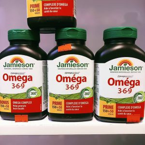 امگا 3 6 9 جمیسون 1200 میلی گرم 150+50 عدد Jamieson Omega 3-6-9