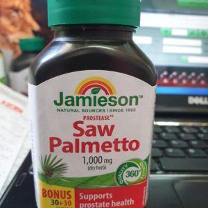 عصاره نخل اره جمیسون 1000 میلی گرم 30+30 عدد Jamieson Prostease Saw Palmetto