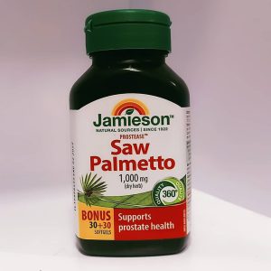 عصاره نخل اره جمیسون 1000 میلی گرم 30+30 عدد Jamieson Prostease Saw Palmetto