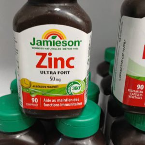 زینک جمیسون 50 میلی گرم 90 و 100 عدد Jamieson Zinc