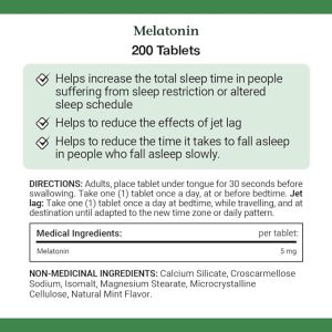 ملاتونین نیچرز بونتی 5 میلی گرم 200 عدد Nature's Bounty QUICK DISSOLVE Melatonin
