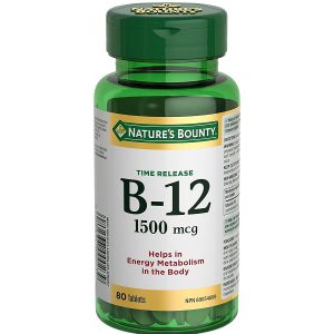 ویتامین ب 12 نیچرز بونتی 1500 میکروگرم 80 عدد Nature's Bounty B-12