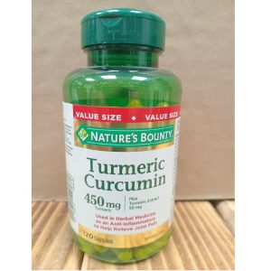 کورکومین زردچوبه نیچرز بونتی 120 کپسول Nature's Bounty Turmeric Curcumin