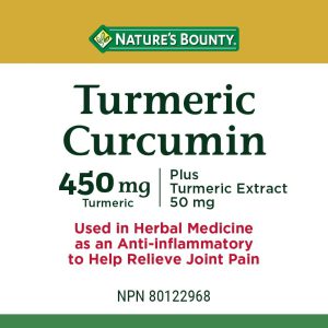 کورکومین زردچوبه نیچرز بونتی 120 کپسول Nature's Bounty Turmeric Curcumin