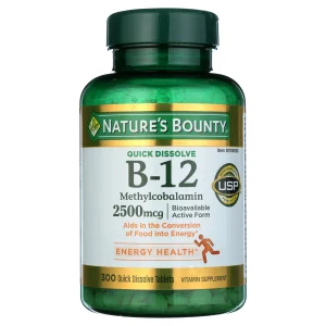 ویتامین ب 12 نیچرز بونتی 2500 میکروگرم 300 عدد Nature's Bounty B-12