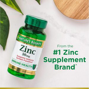 زینک نیچرز بونتی 50 میلی گرم 100 عدد Nature's Bounty Zinc