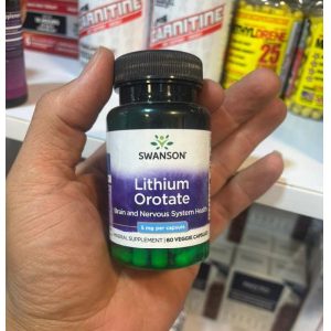 لیتیوم اوروات سوانسون 5 میلی گرم 60 عدد Swanson Lithium Orotate