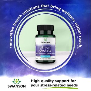لیتیوم اوروات سوانسون 5 میلی گرم 60 عدد Swanson Lithium Orotate