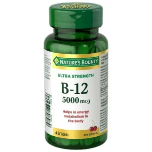 ویتامین ب 12 نیچرز بونتی 5000 میکروگرم 45 عدد Nature's Bounty B-12 5000 mcg
