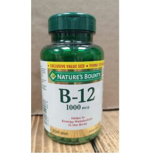ویتامین ب 12 نیچرز بونتی 1000 میکروگرم 200 عدد Nature's Bounty B-12 1000mcg