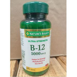 ویتامین ب 12 نیچرز بونتی 5000 میکروگرم 45 عدد Nature's Bounty B-12 5000 mcg
