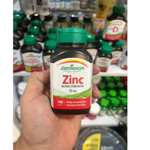 زینک جمیسون 50 میلی گرم 100 عدد Jamieson Zinc