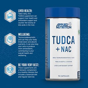 پاک کننده کبد اپلاید تودکا ناک Applied Nutrition TUDCA + NAC