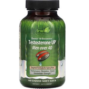 تست بوستر تستروسترون آپ اروین نچرالز IRWIN Testosterone UP Men Over 40