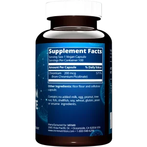 کرومیوم پیکولینات ام آر ام نوتریشن MRM CHROMIUM PICOLINATE