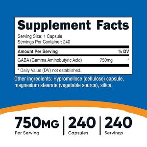 گابا نوتری کاست 240 عدد Nutricost GABA