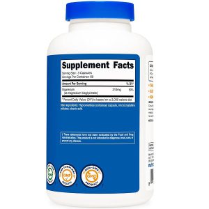 گلیسینات منیزیم نوتری کاست Nutricost Magnesium Glycinate