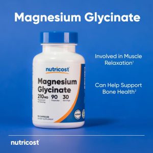 گلیسینات منیزیم نوتری کاست Nutricost Magnesium Glycinate