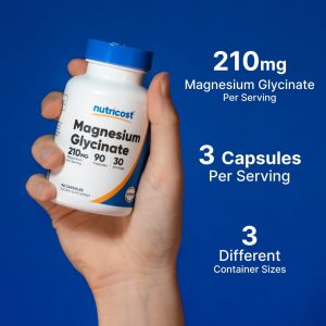 گلیسینات منیزیم نوتری کاست Nutricost Magnesium Glycinate