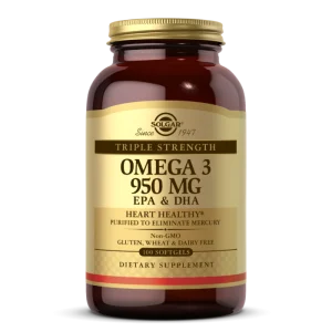 امگا 3 سولگار 950 میلی گرم 100 عدد Solgar Triple Strength Omega-3