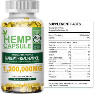 کپسول روغن همپ ام اینچ M Inch Hemp Oil Capsules