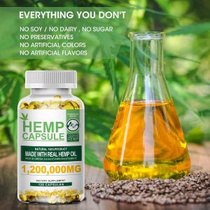 کپسول روغن همپ ام اینچ M Inch Hemp Oil Capsules