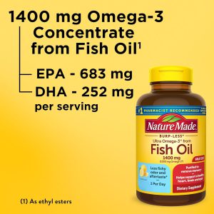 روغن ماهی نیچرمید 1400 میلی گرم 90 عدد Nature Made Fish Oil