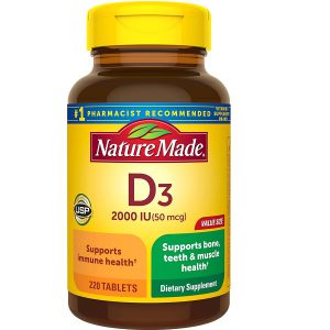 ویتامین D3 نیچرمید 220 عددی Nature Made Vitamin D3 2000IU
