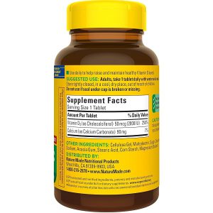 ویتامین D3 نیچرمید 220 عددی Nature Made Vitamin D3 2000IU