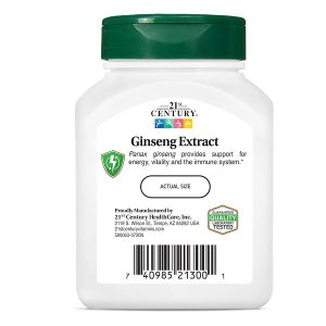عصاره جینسینگ سنتری 60 عدد 21st Century Ginseng Extract