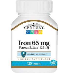 قرص آهن سنتری 65 میلی گرم 120 عدد 21st Century Iron