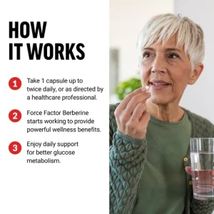 کپسول بربرین فورس فاکتور 500 میلی گرم 60 عدد Force Factor Berberine