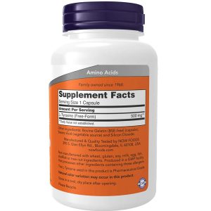 ال تیروزین ناو 500 میلی گرم 120 عدد NOW L-Tyrosine