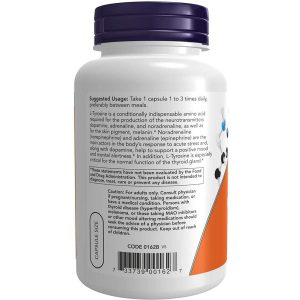 ال تیروزین ناو 500 میلی گرم 120 عدد NOW L-Tyrosine