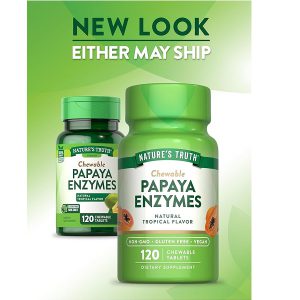 آنزیم پاپایا نیچرز تریث 120 عدد یک مکمل گوارشی با کیفیت بالا