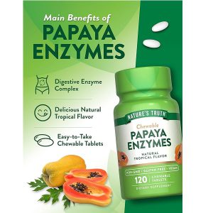 آنزیم پاپایا نیچرز تریث 120 عدد یک مکمل گوارشی با کیفیت بالا