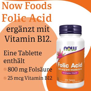 فولیک اسید ناو Now Foods Folic Acid