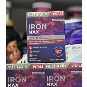 مکمل آهن نوتراکسین Nutraxin Iron Max حاوی ویتامین C، B12 و B6