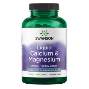 لیکوید کلسیم منیزیم سوانسون Swanson Liquid Calcium & Magnesium