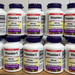 ویتامین ث وبرنچرالز 500 میلی گرم 60 عدد Webber Naturals Vitamin C