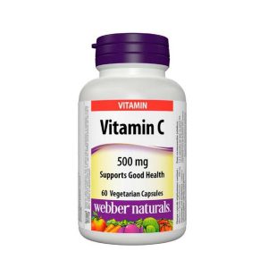ویتامین ث وبرنچرالز 500 میلی گرم 60 عدد Webber Naturals Vitamin C