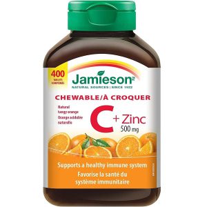 قرص جویدنی ویتامین C و زینک جمیسون 500 میلی گرم 400 عدد