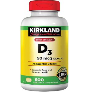 ویتامین D3 کرکلند 50 میکرگرم 600 عدد Kirkland D3