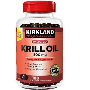 روغن کریل کرکلند 180 عدد Kirkland Signature Krill Oil
