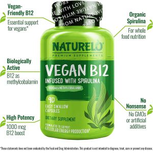 ویتامین B12 نیچرلو گیاهی NATURELO Vegan B12